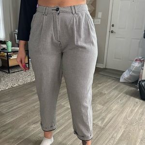 Women’s ASOS Design Houndstooth Tapered Cropped Pants Size 10 Petite